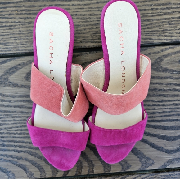 🌸🧡Sacha London Kali floral wedge size 7.5 - Picture 11 of 11